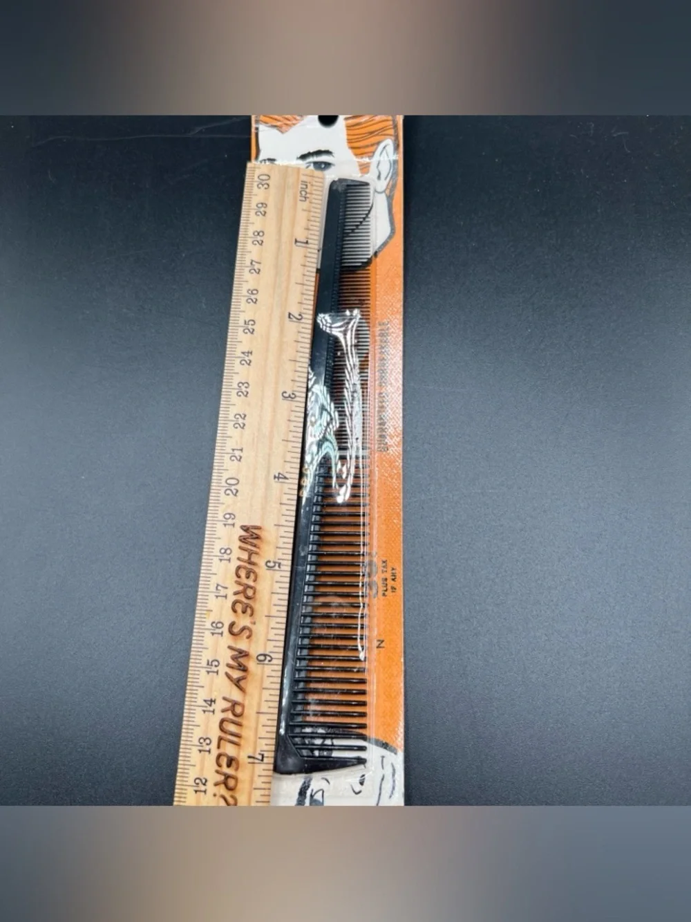 NOS Vintage Sealed Pro 1134 Unbreakable Comb 1960's 1970's